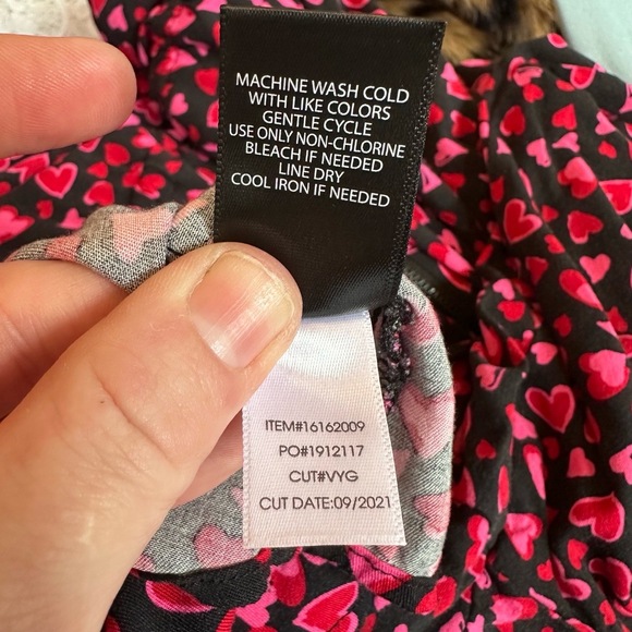 TORRID‎ Red Heart Pattern Tied Empire Waist Tunic Dress Zipper Detail Plus Sz 4X - Picture 13 of 15